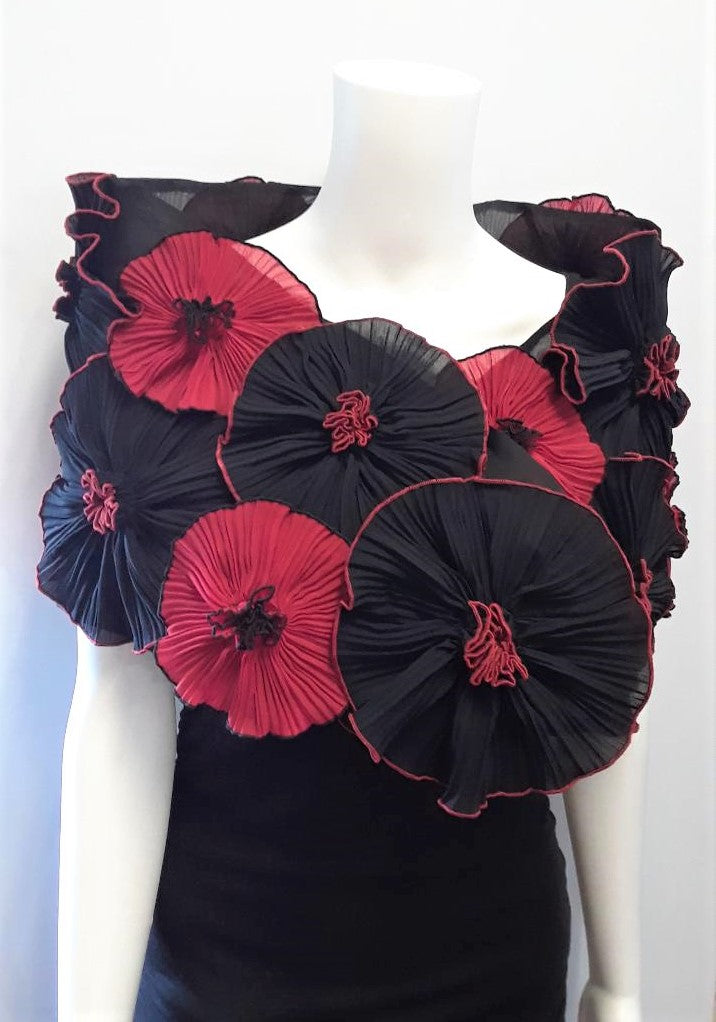 Pleated Flower Wrap