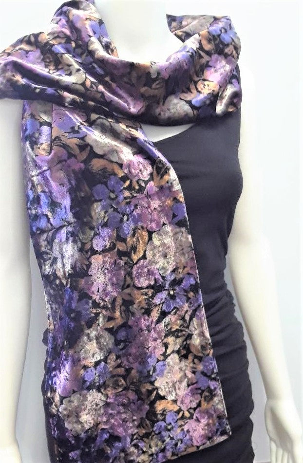 Printed Velvet Scarf