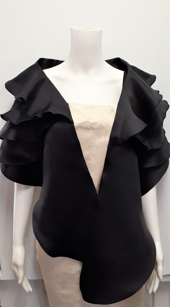 Wrap with Shoulder Ruffles