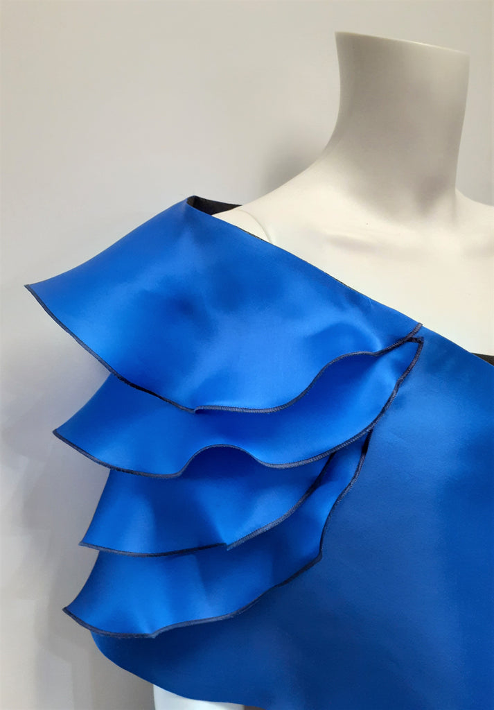 Wrap with Shoulder Ruffles