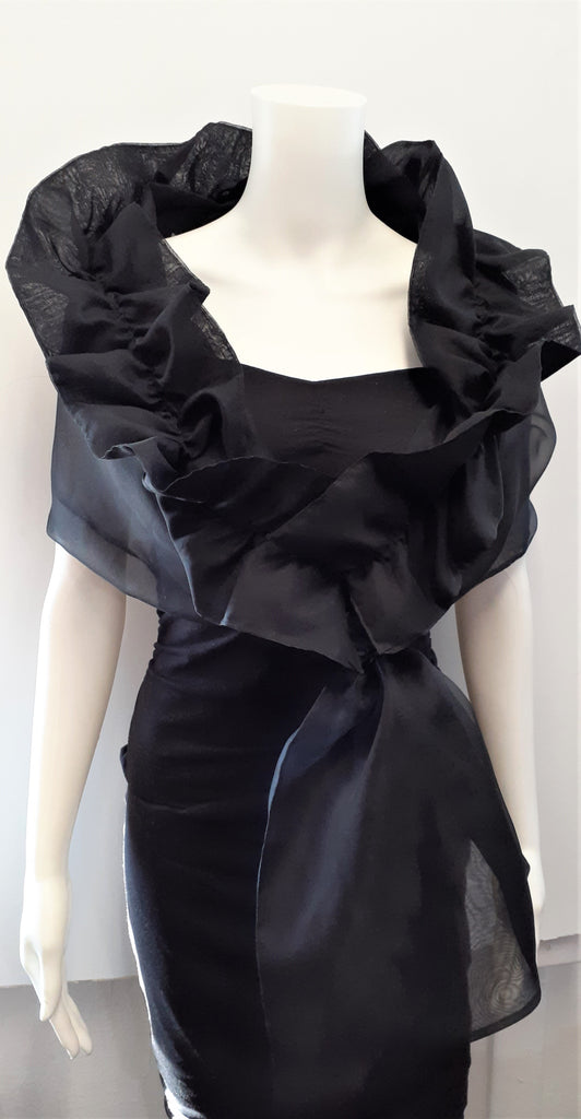 Wrap with Ruched Collar