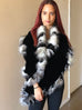 Velvet Wrap with Faux Fur
