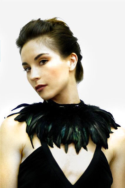 Neck Piece with Coque Feathers